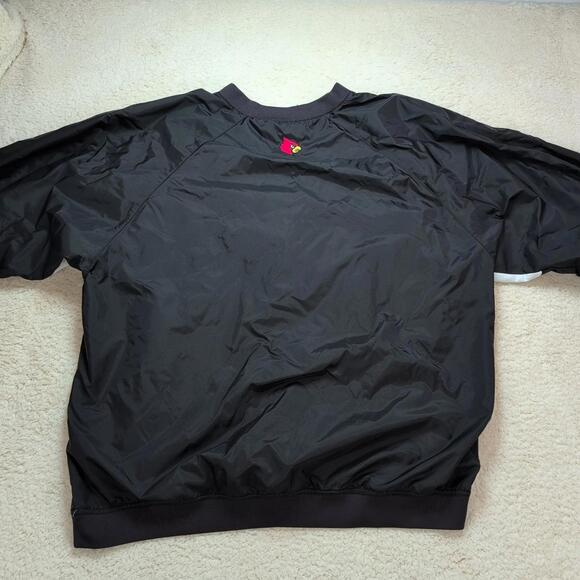 Vintage Y2K Adidas Louisville Cardinals Pullover Windbreaker Lined Jacket Large - Picture 7 of 10